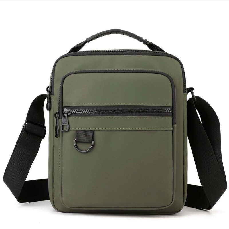 Cross-border Men's Bag 2024 Winter New Men's Casual Shoulder Crossbody Bag Simple Fashion Trendy Handbag Nylon Bag