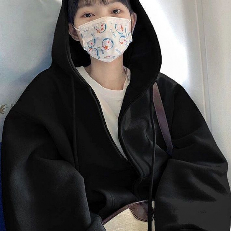 블랙 [봄, 가을 얇은 스타일]