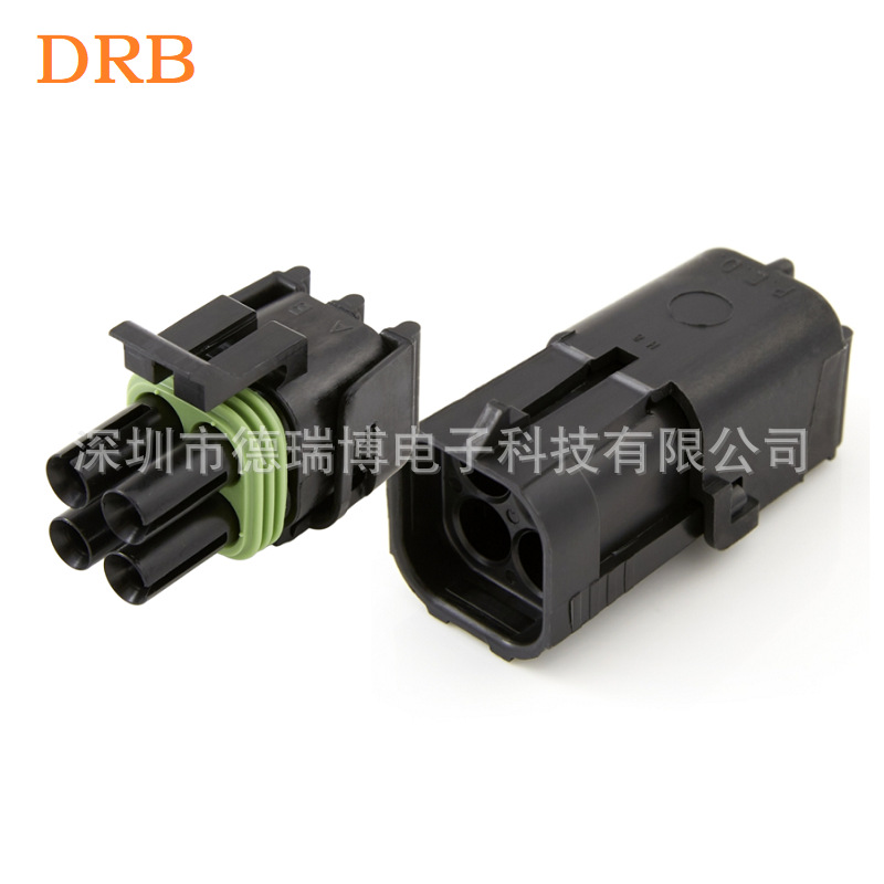 4孔12015024 12015798公母对插接头 DJ3041Y-2.5-11/21防水连接器