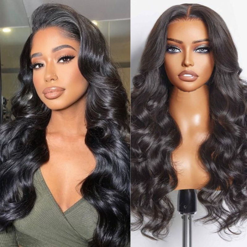 Human Hair Wig 4X4 Body Wave Lace Front Human Hair Wigs Front Lace Headgear