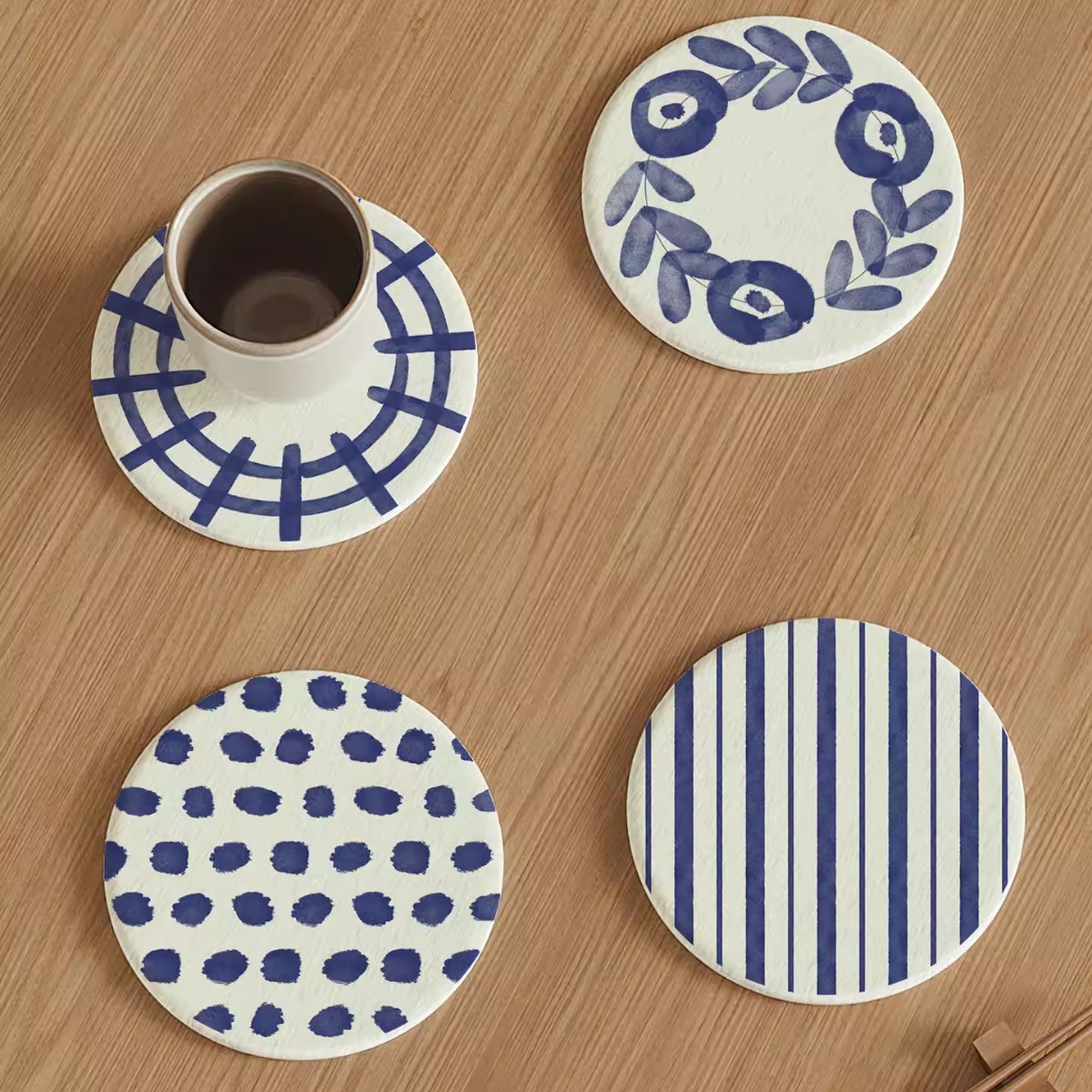 Cocina de barro de diatomeas japonesa almohadilla de taza dura almohadilla de mesa aislante térmico almohadilla de mesa absorción de agua a prueba de calor silencioso viento almohadilla de taza de café seca rápida