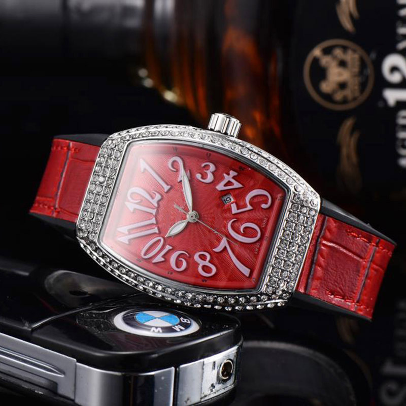 Business Quartz Watch Simple Casual Large Digital Quartz Watch Ladies Diamond Barrel Quartz Watch_voghion.com