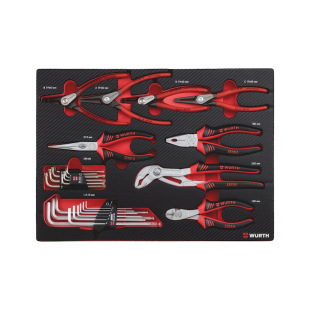 wurth/wurth 0965905917 Pliers and Allen Wrench Set with Pad -25 Piece Set