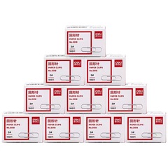 Deli paper clips 0018 paper clips 100 pieces/box paper clips student office financial supplies electroplated surface