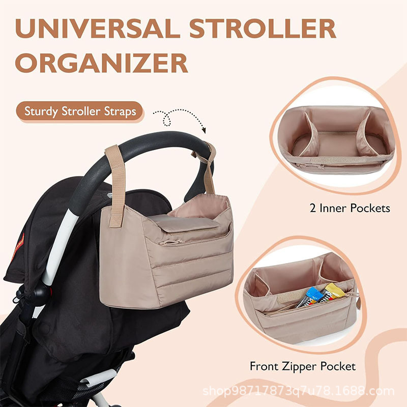 Bolsa de pañales, bolsa de mano con cochecito, bolsa de bebés de gran capacidad, bolsa de pañales de cambio, bolsa de relleno portátil