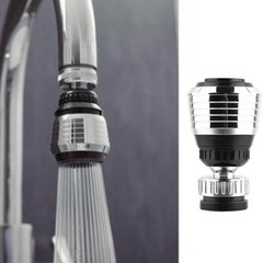 Kitchen 360-degree rotating head faucet filter bubbler aeration shower head splash-proof water-saving device