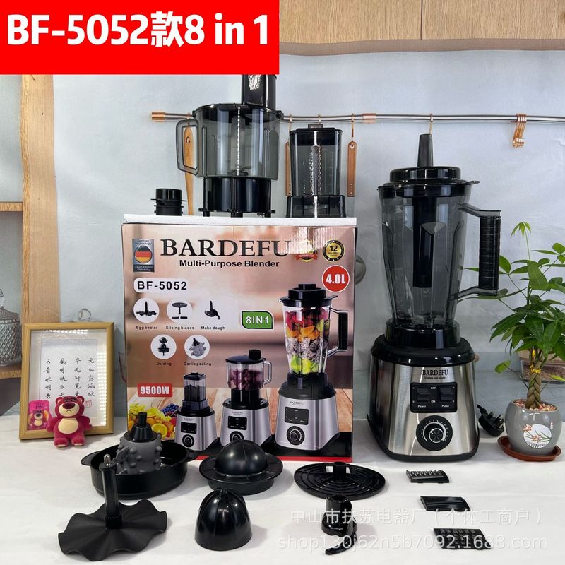 4L8in1blender跨境北美欧不锈钢大容量金属破壁机榨汁机绞肉机|undefined