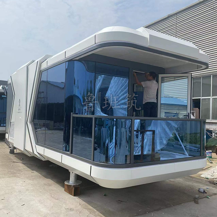 Campamento al aire libre integrado cabina actividad Hotel Cabina cápsula inteligente B & B vidrio panorámico Cielo Estrellado Cabina