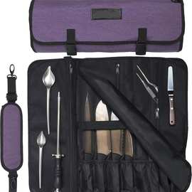 刀和厨房用具箱20口袋刀卷袋作为图片尼龙