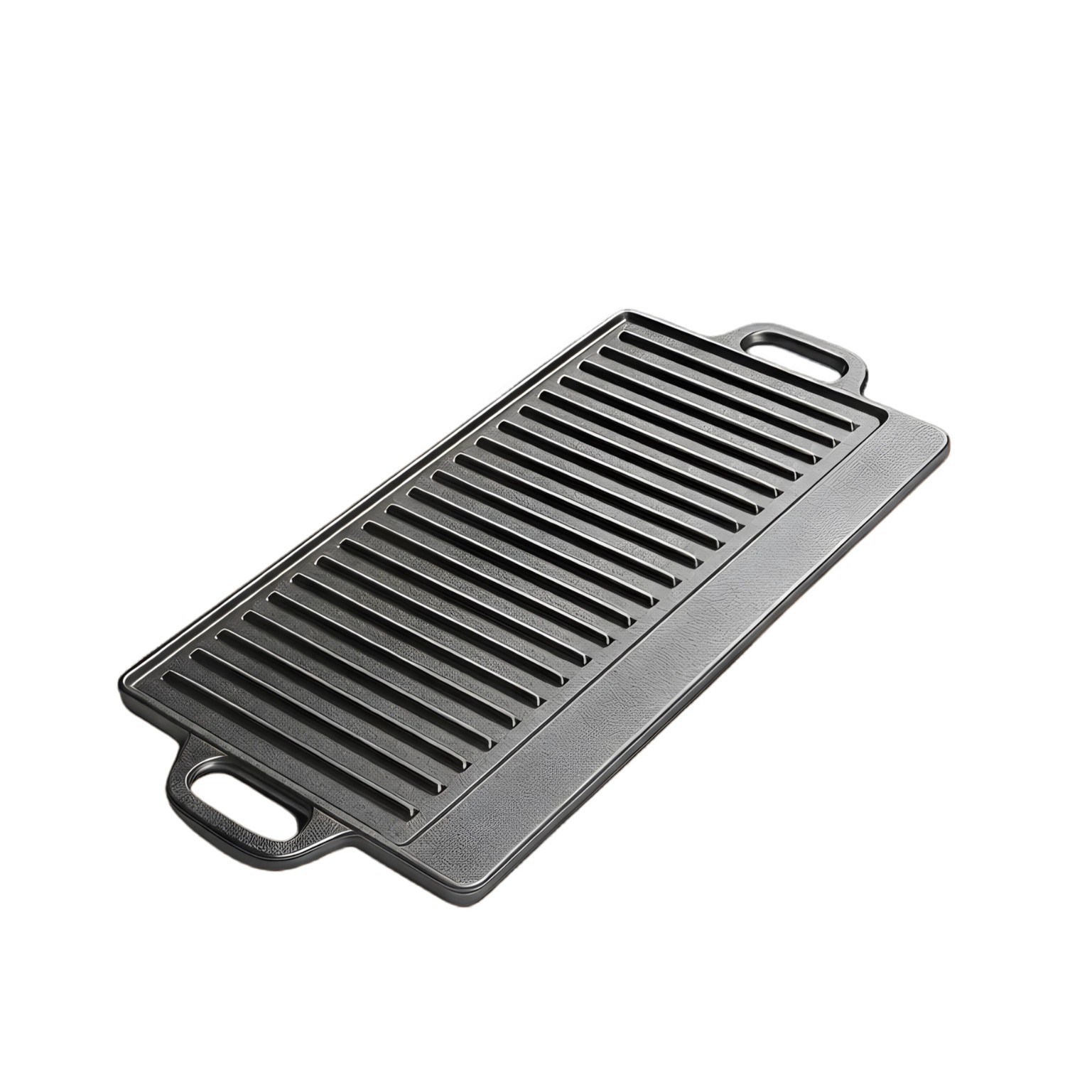 Plancha de Barbacoa Doble Cara de Hierro Fundido, Antiadherente y Multifuncional, para Barbacoa al Aire Libre