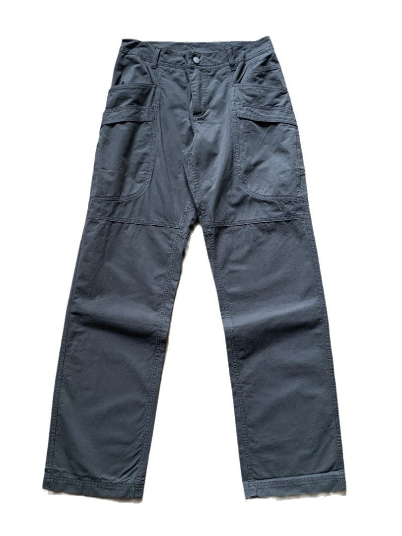 Pantalones de trabajo cargo de pierna recta con múltiples bolsillos, pantalones de trabajo estilo leñador, pantalones largos para hombre, ropa de trabajo de algodón puro, sencillos y versátiles.