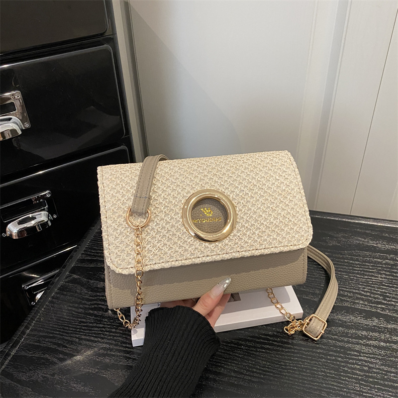 2026 New Cross-Border Fashion Trend Casual Versatile Patchwork Color-Block Commuting Handbag Small Square Shoulder_voghion.com