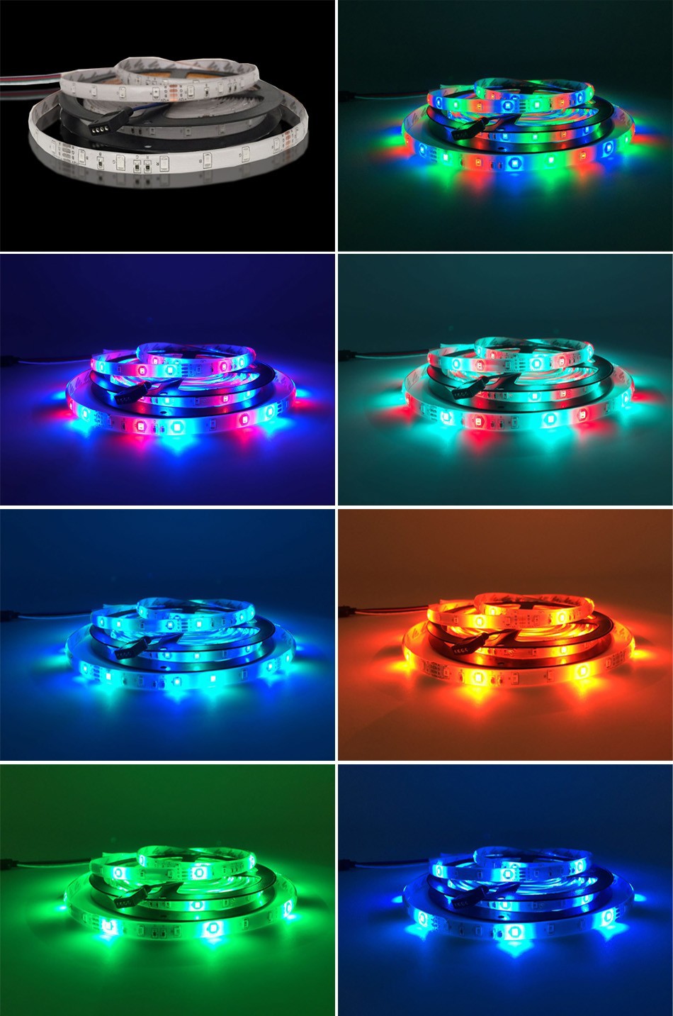 LED灯带2835RGB七彩单色软灯条白光红光蓝光绿光粉光炫彩现货批发-阿里巴巴