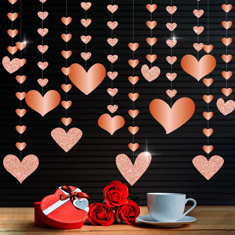 Nuevos productos transfronterizos Decoración del día de San Valentín Colgante de línea de coche Decoración de fiesta del amor del día de San Valentín Colgante de boda Colgante