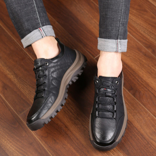 2025 Men's Hiking Shoes Winter Sports Shoes Single Cotton Same Style Casual Shoes Cotton Shoes Thick Warm Men's Shoes