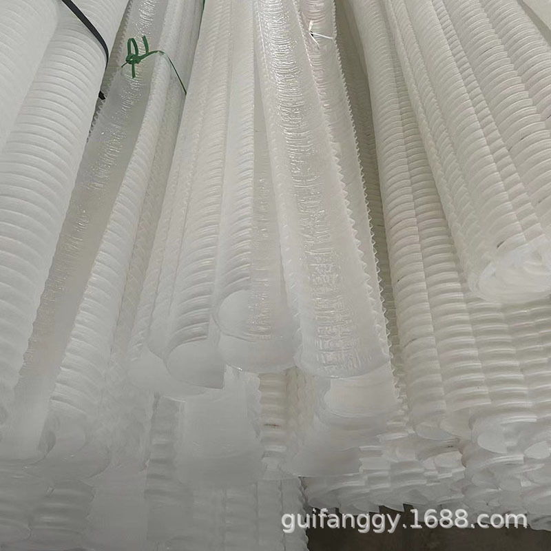 贵州厂家PE白色双壁波纹管80隧道单壁透水管过滤打孔缠布渗水管
