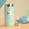 Sophisticated small handheld short high quality glass stainless steel, fashionable matte cup with glass