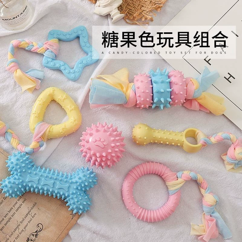 Игрушка для собаки шарик щенкам, кусать зубы, собачий Корги, уменьшенный размер питомца, собаки и собаки кусают клей для поставок