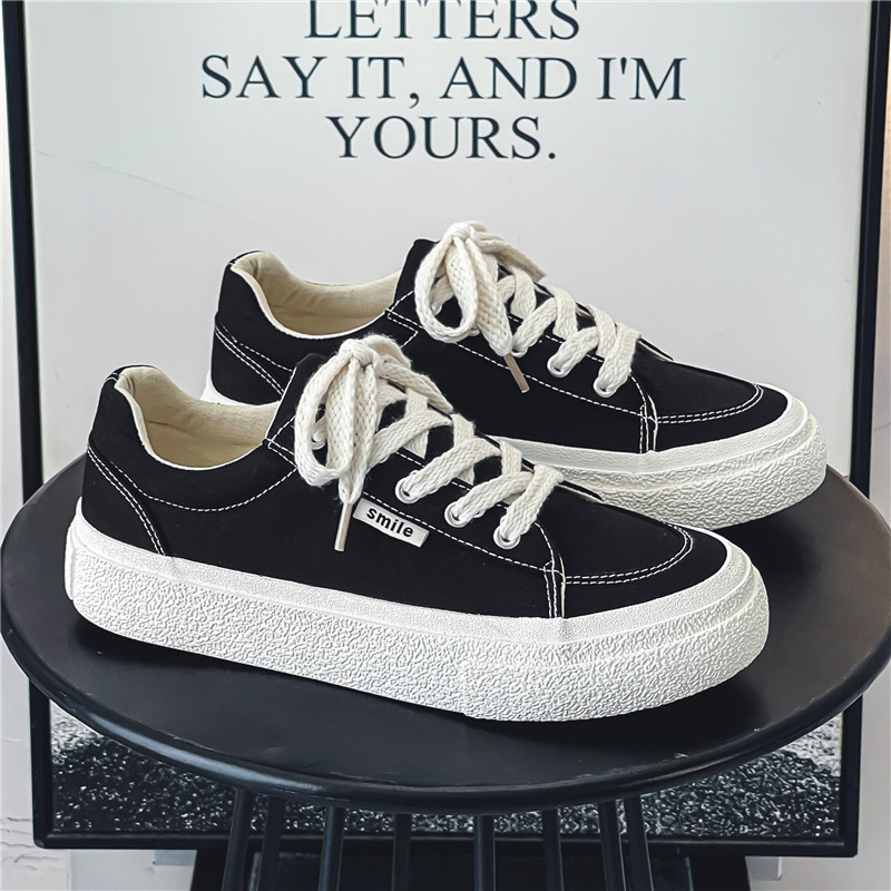 低帮休闲板鞋男原创德训鞋韩版休闲街舞滑板鞋小众王一博百搭潮鞋