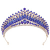H1378 European and American Crystal Bride Crown Atmospheric Luxury Diamond Selection Beauty Crown Hoop Performance