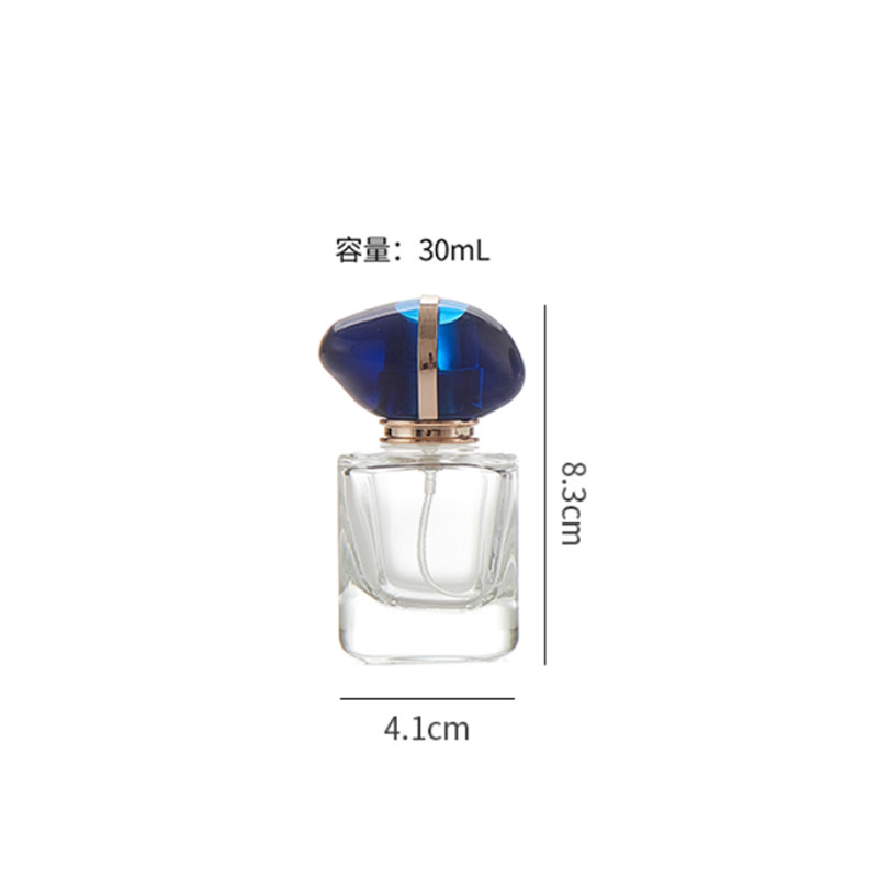 ガラス香水瓶 30 ミリリットル化粧品エッセンシャル オイル スプレー ボトルビッグブランドと同じスタイルの香水詰め替えボトル シルク スクリーン ロゴ在庫あり|undefined