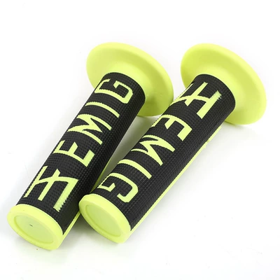 Motorcycle Handle Cover Handlebars Anti-Slip Wear-Resistant Sweat-Proof Handlebar - black-yellow