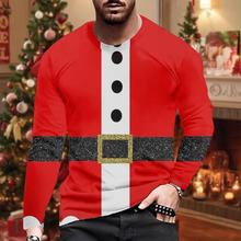 男士个性风假两件小众款长袖上衣日常居家休闲舒适圆领T恤ME006