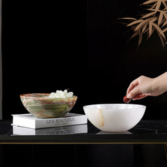 天然玉の果物皿の軽豪華な高級収納装飾品のサンプルプレートの間の客間の玄関のお茶のテーブル