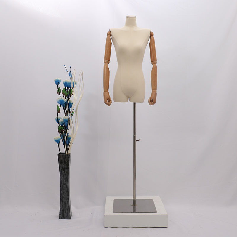 Hombro plano modelo femenino venta al por mayor tienda de Ropa Accesorios modelo de ropa de mujer estante maniquí soporte de exhibición modelo de media longitud