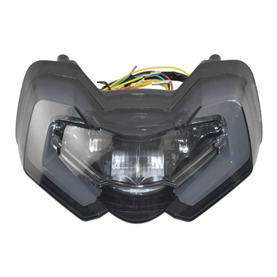 Suitable for Ducati Multistrada V4 S 21-24 modified LED tail light brake turn signal assembly (Motorcycle tail) - black