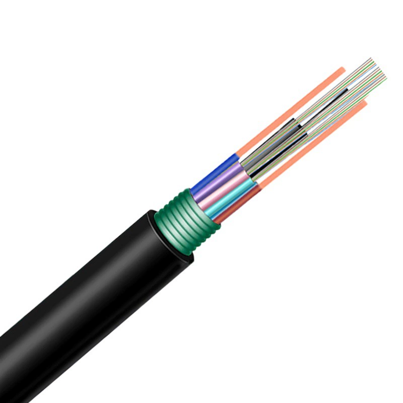 Кабель из полифибры фотоэлектрический композитный кабель 24-жильное Оптическое волокно с интегрированной линией питания одномодовый бронированный оптический кабель для мониторинга безопасности связи