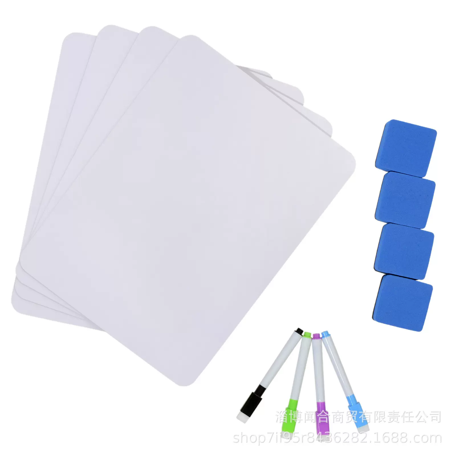 双面白小白板A4桌面小白板教学儿童写字画板干擦板亚马逊干擦白板