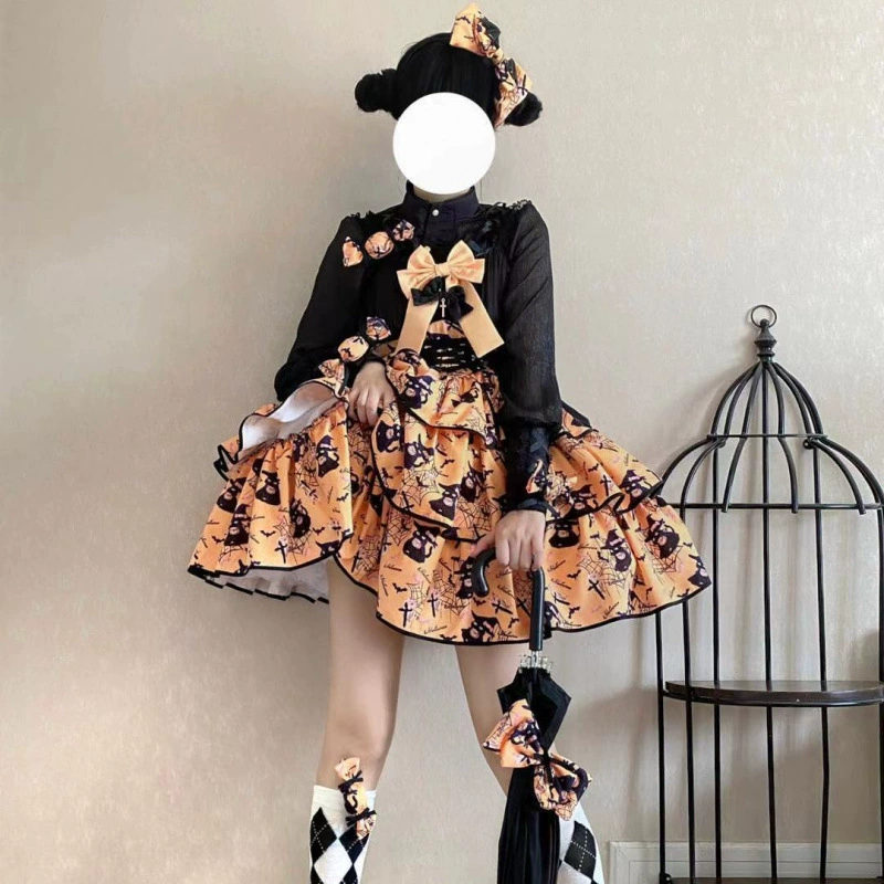 Платье Lolita JSK, женское многослойное, стиль лолита — размеры S–XL, несколько цветов
