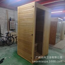 汗蒸房家用桑拿房远红外电气石美容院单人双人发汗蒸箱盐晶砖干蒸