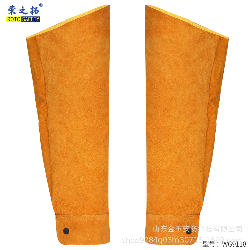 cowhide Sleevelet Electric welding Sleeve Sleeves welding Welders clothing Flame retardant spark Splash Arm guard heat insulation Labor insurance Sleevelet