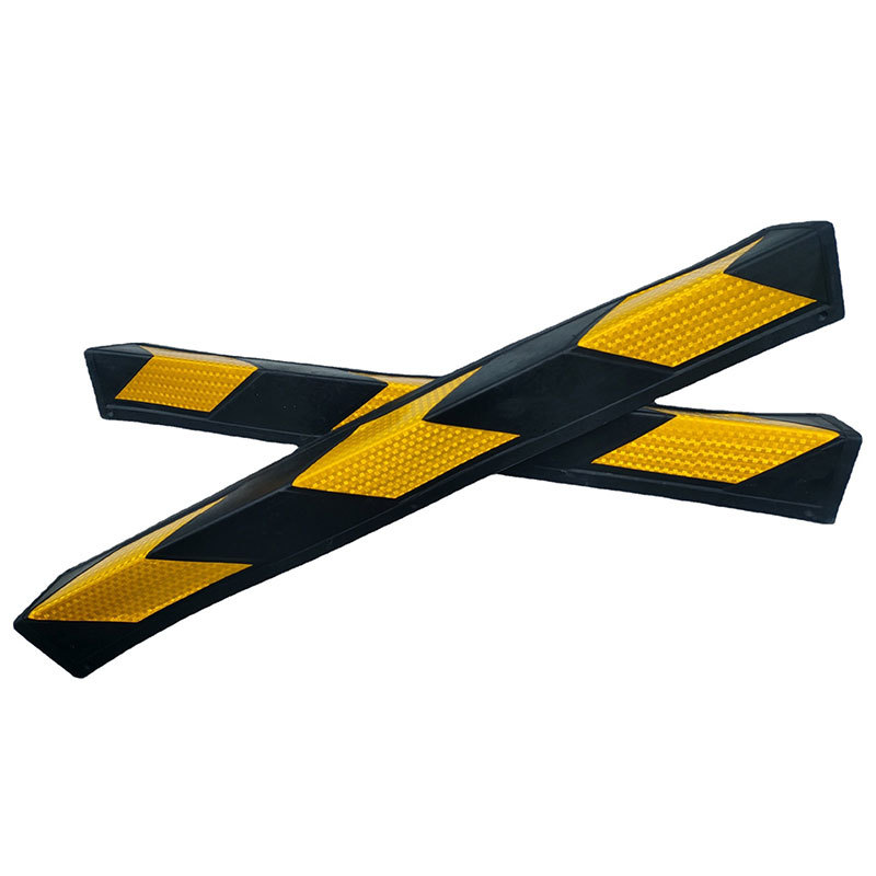 橡胶护墙角 停车场墙角 包边护角车库橡胶直角护角条反光护墙角