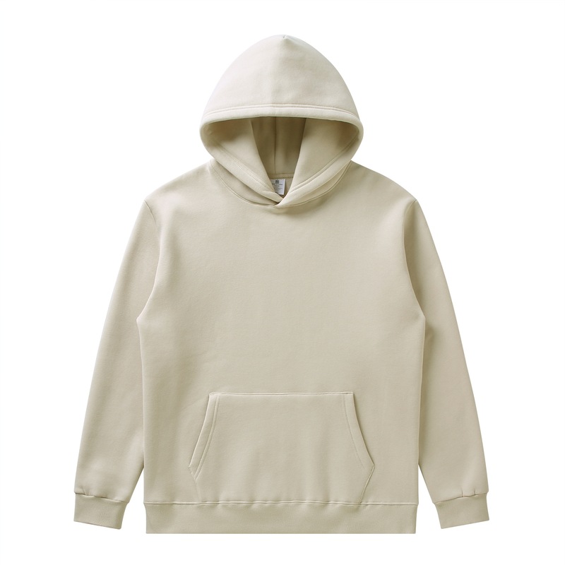 Men's FW2025 US Streetwear Hoodie - Solid Color Thick Fleece|undefined