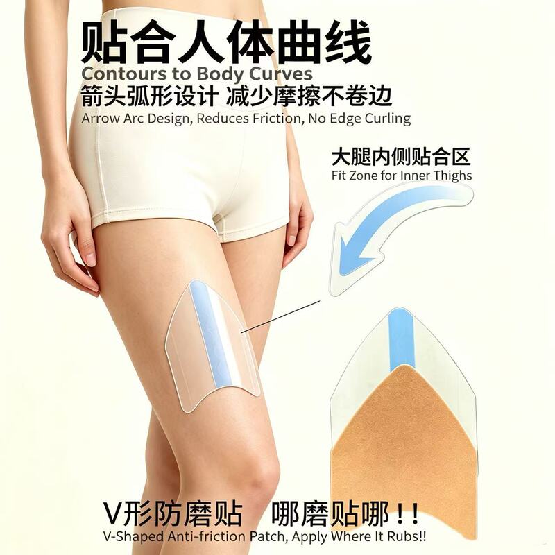 European and American cross-border Amazon thigh inner multi-purpose self-adhesive skin anti-chafing patches for multiple areas European and American cross-border Amazon thigh inner multi-purpose self-adhesive skin anti-chafing patches for multiple areas