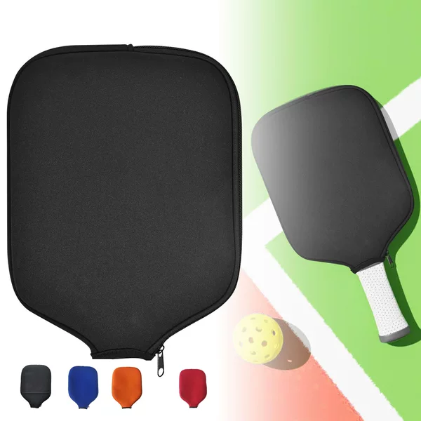 Factory Direct Sales in Stock Solid Color Waterproof Diving Material Racket Cover Pickleball Racket Protective Cover Table Tennis Racket Storage Bag