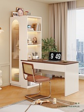 实木转角衣柜书桌一体组合柜卧室家用小户型儿童房电脑桌组合衣橱