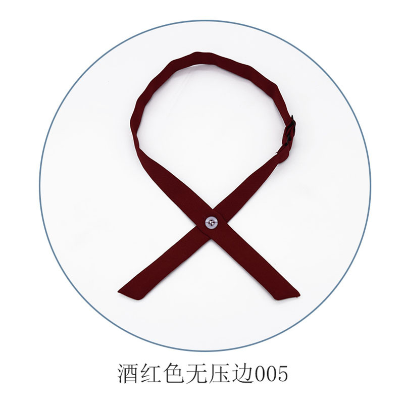 En stock Tailandia uniforme escolar Cruz pequeña pajarita nuevo estilo de la Universidad japonesa fina Cruz JK color sólido pajarita al por mayor