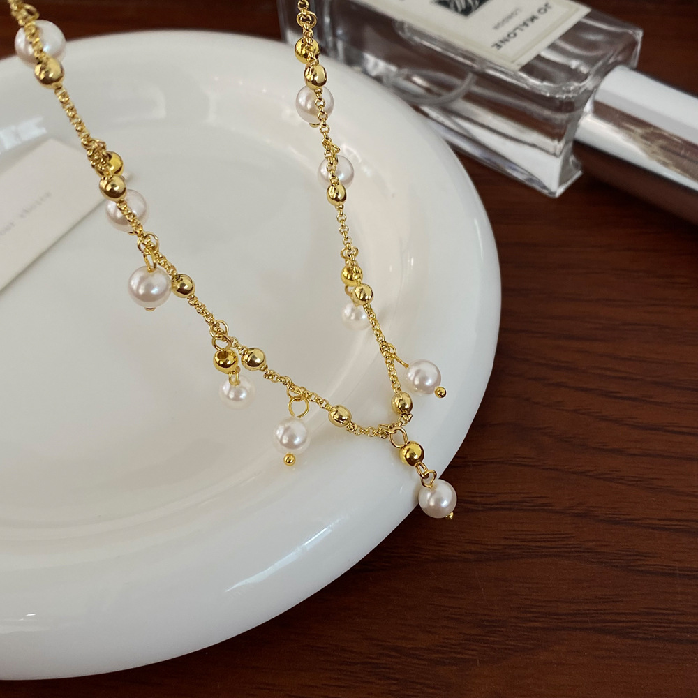Geometric Pattern Women's Gender Modern Style Geometric Freshwater Pearl Necklace
