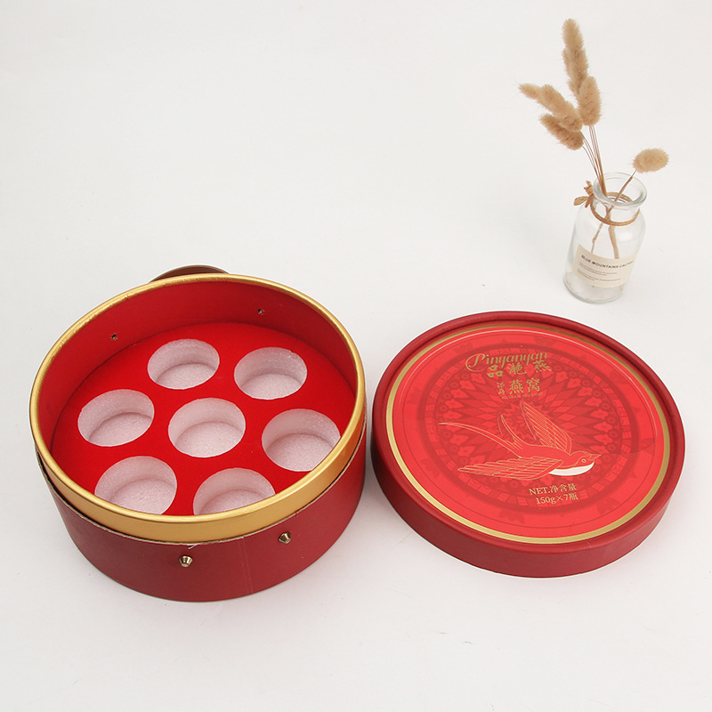 天地盖圆形纸盒牛皮纸筒食品细长香筒茶叶包装纸罐印logo密封国风