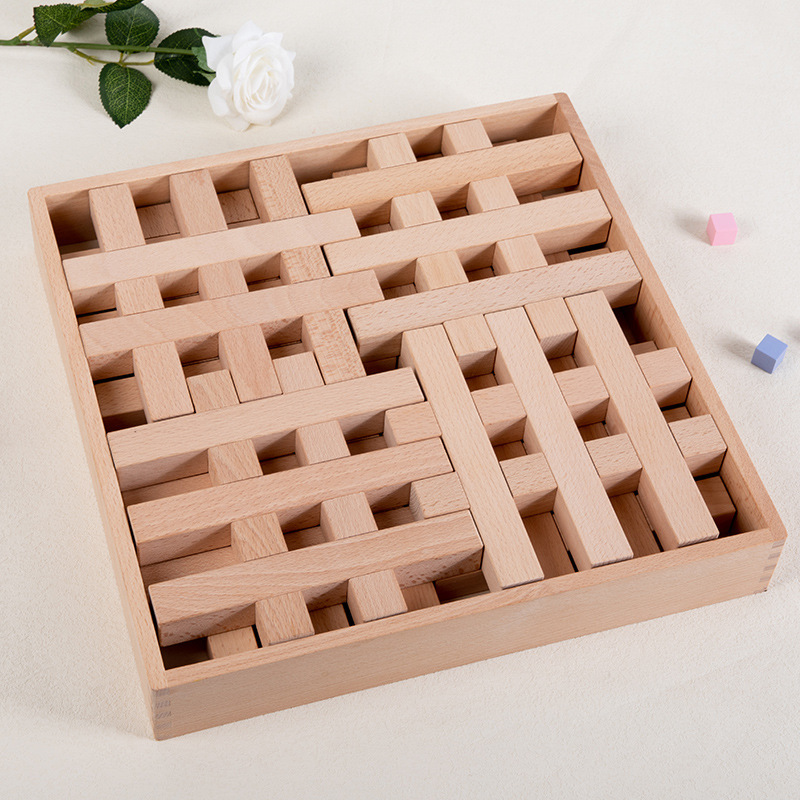 Bloques de construcción de GEMA de pila de haya acrílica transfronteriza educación temprana educativa para niños ensamblando bloques de construcción de dominó creativos