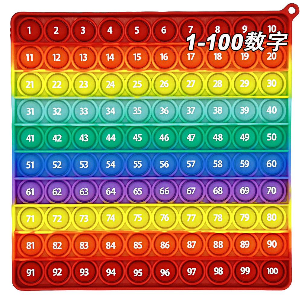 숫자 1-100(빨간색 가장자리 17.5cm)