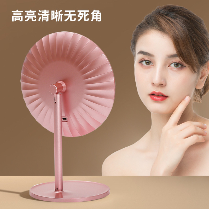 2025 New Model Led Mirror Makeup Mirror with Lights Desktop Table Mirror for Home Student Dormitory Office Beauty Lighting