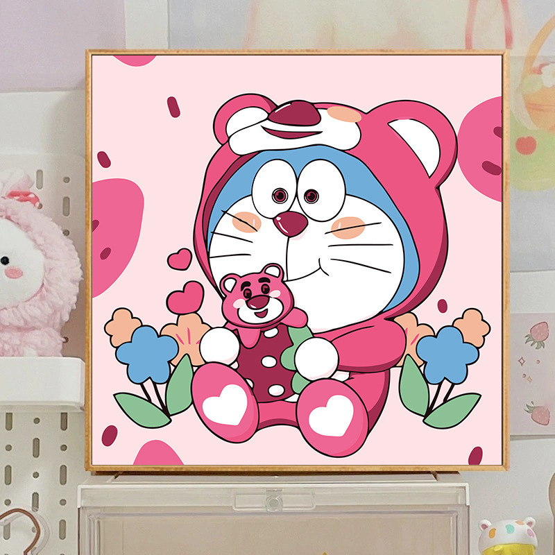 宮崎駿デジタル油絵DIY手描きぬりえ夏目友人帳ポニョ二次元アクリル画インスタ風|undefined