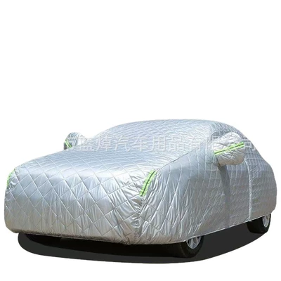 Thickened Quilt Waterproof, Sunproof, Hailproof Oxford Cloth Car Cover, Anti-Scratch Car Cover, Full Cover Car Cover (Car clothing) - place-an-order-and-leave-a-note-about-the-car-model-thickened-quilt-car-jacket-full-cover