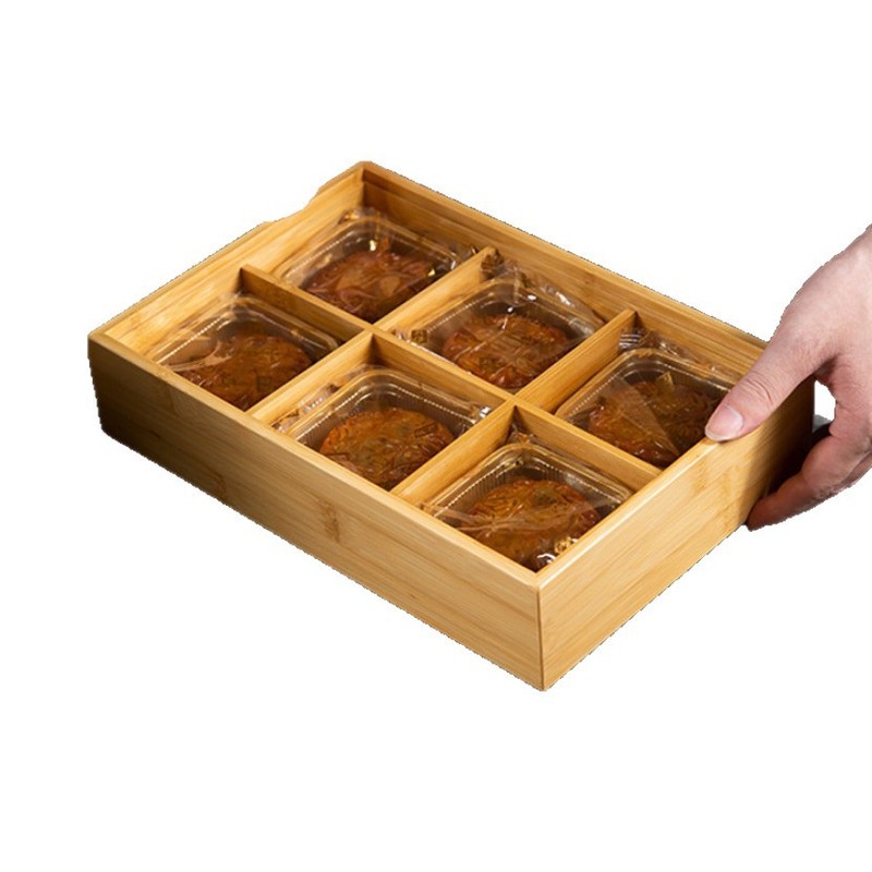 新中式木质月饼礼盒4粒6粒装冰皮月饼收纳盒带盖月饼木盒中秋礼盒|undefined
