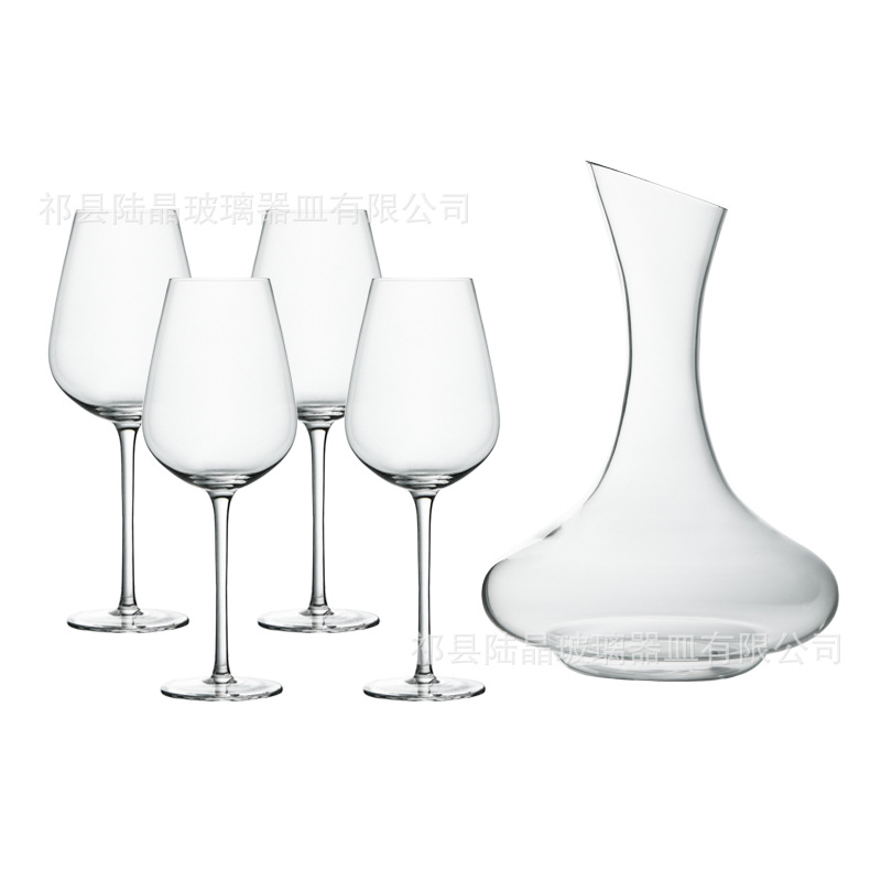 Decantador una olla cuatro tazas conjunto europeo copa de vino rápido decantador traje caja de regalo